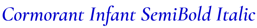 Cormorant Infant SemiBold Italic fuente